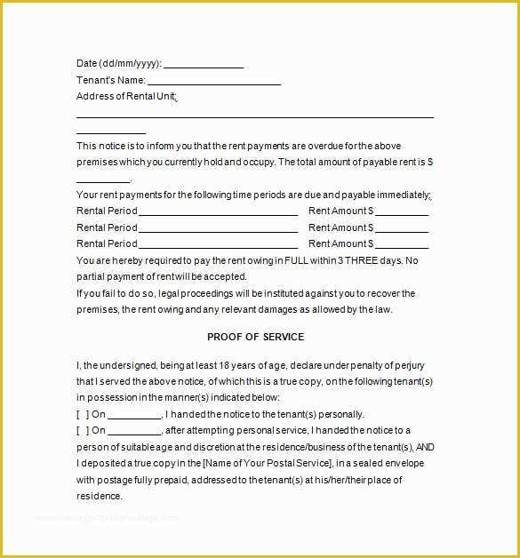 Free Pay or Quit Notice Template Of Notice Templates 104 Free Word Pdf format Download