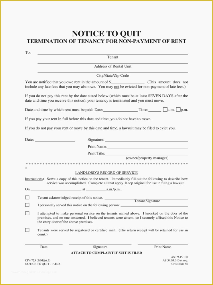 Free Pay or Quit Notice Template Of why is Notice to Quit Massachusetts form so