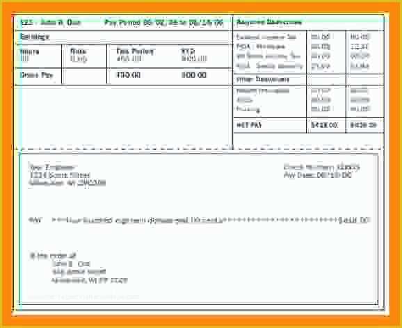 Free Pay Stub Maker Template Of 15 Check Stub Generator