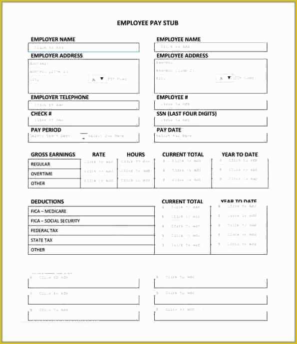 Free Pay Stub Maker Template Of Best Models Free Pay Stub Maker Template