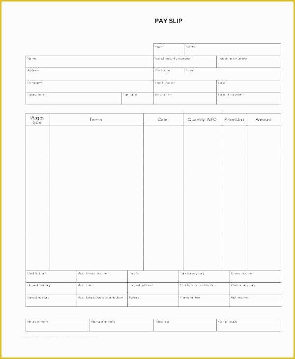 49 Free Pay Stub Maker Template