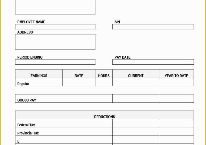 Free Pay Stub Template Microsoft Word Of 3 Check Stub Templates Pdf Doc