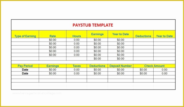 Free Pay Stub Template Microsoft Word Of 62 Free Pay Stub Templates Downloads Word Excel Pdf Doc