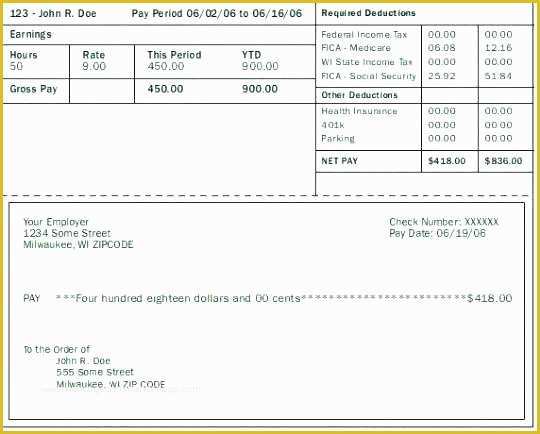 44 Free Pay Stub Template with Calculator