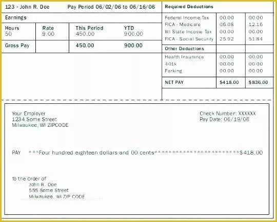 Free Pay Stub Template with Calculator Of Pay Stub Template with Calculator Paycheck Excel Check