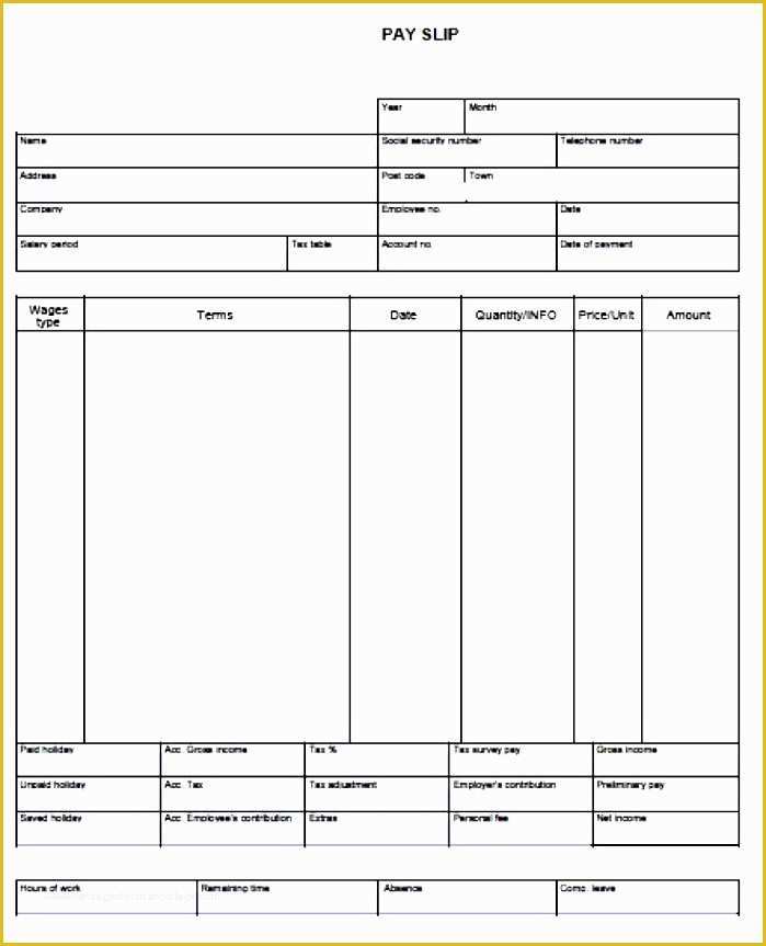 Free Pay Stub Templates for Word Of 6 Free Pay Stub Template In Word Sampletemplatess