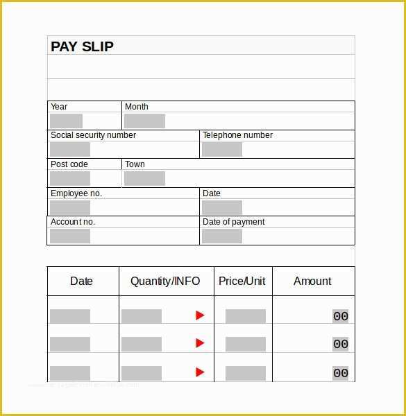 Free Pay Stub Templates for Word Of Pay Stub Template 15 Download Free Documents In Pdf