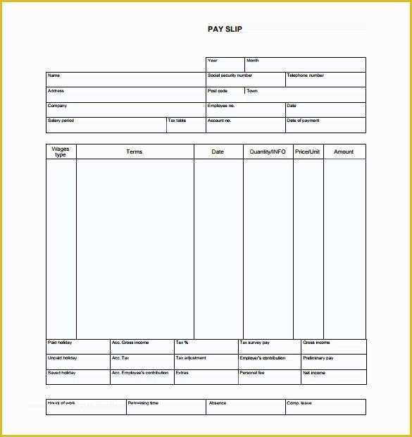 Free Paycheck Stub Template Download Of 19 Pay Stub Templates Free Download