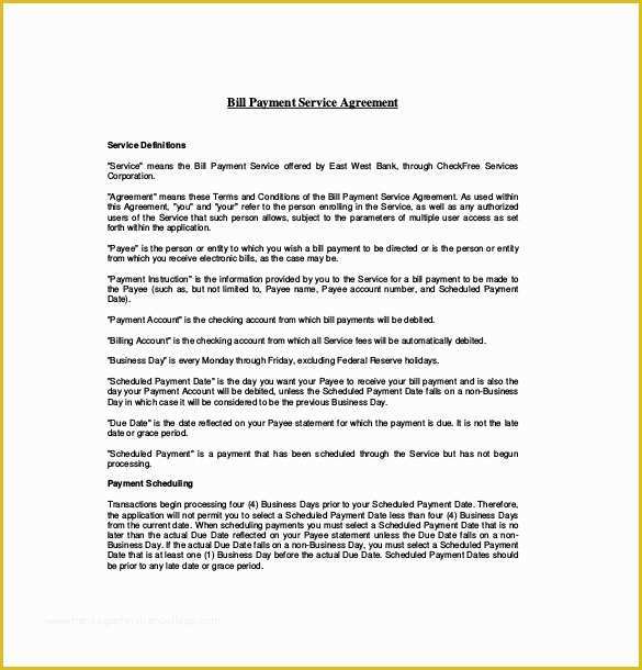 Free Payment Agreement Template Of 22 Payment Agreement Templates Pdf Google Docs Pages