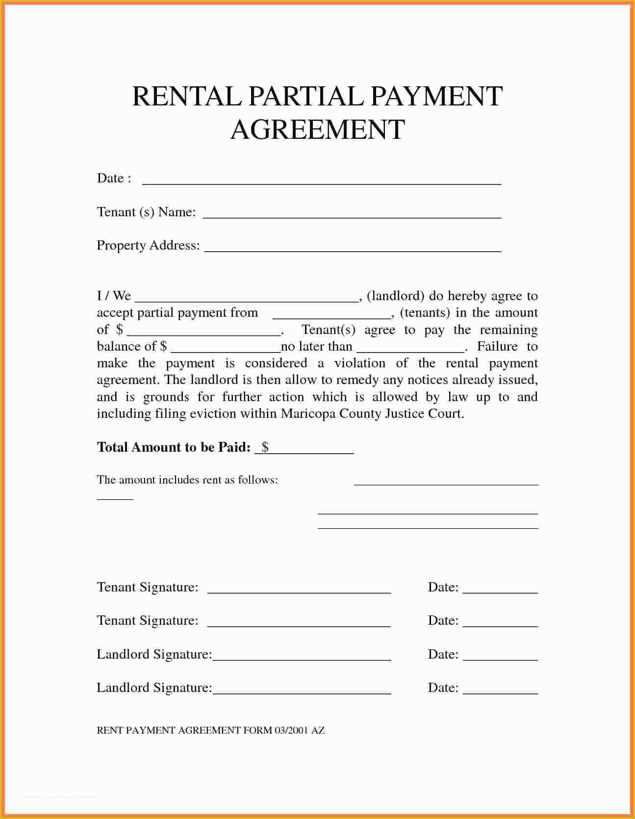 Free Payment Agreement Template Of 5 Payment Agreement Template