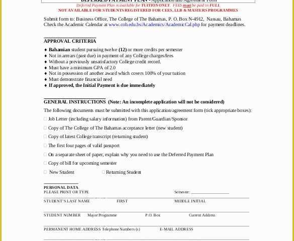 Free Payment Agreement Template Of Payment Plan Agreement Template 12 Free Word Pdf