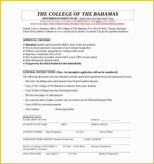 Free Payment Agreement Template Of Payment Plan Agreement Template 12 Free Word Pdf