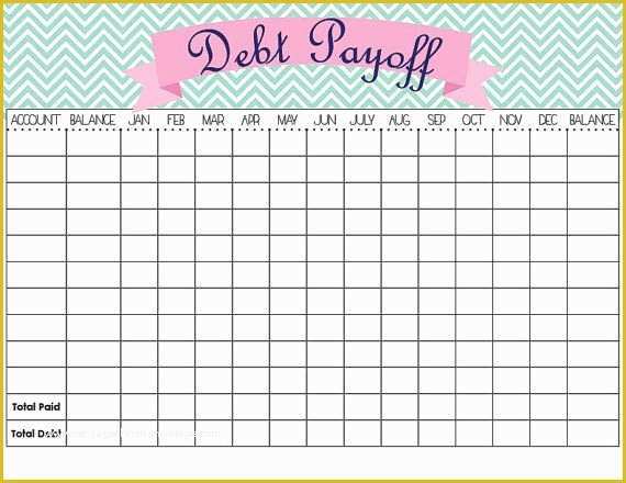 Free Payment Tracker Template Of Debt Payoff Tracker Template