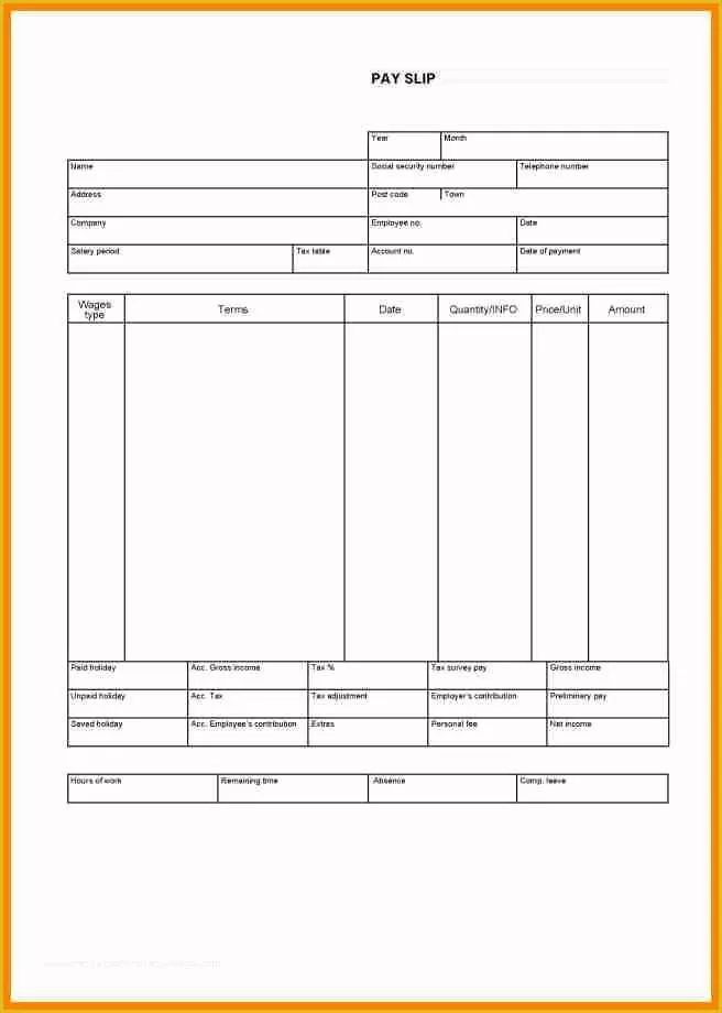 Free Payroll Checks Templates Of 7 Free Printable Pay Stub Template