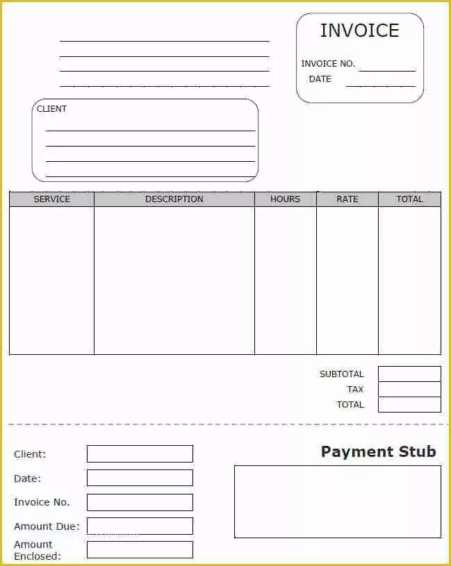 Free Payroll Invoice Template Of 7 Blank Pay Stub Template Pdf