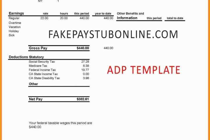 Free Payroll Pay Stub Template Of 10 Payroll Check Creator