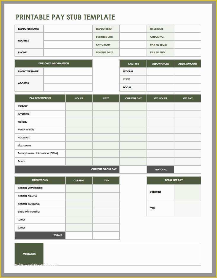 Free Payroll Template Of 15 Free Payroll Templates