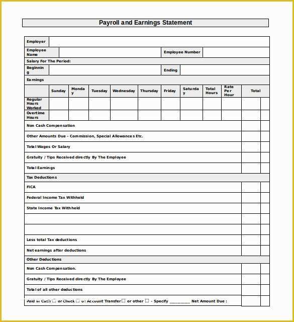 Free Payroll Template Of 15 Payroll Templates Pdf Word Excel