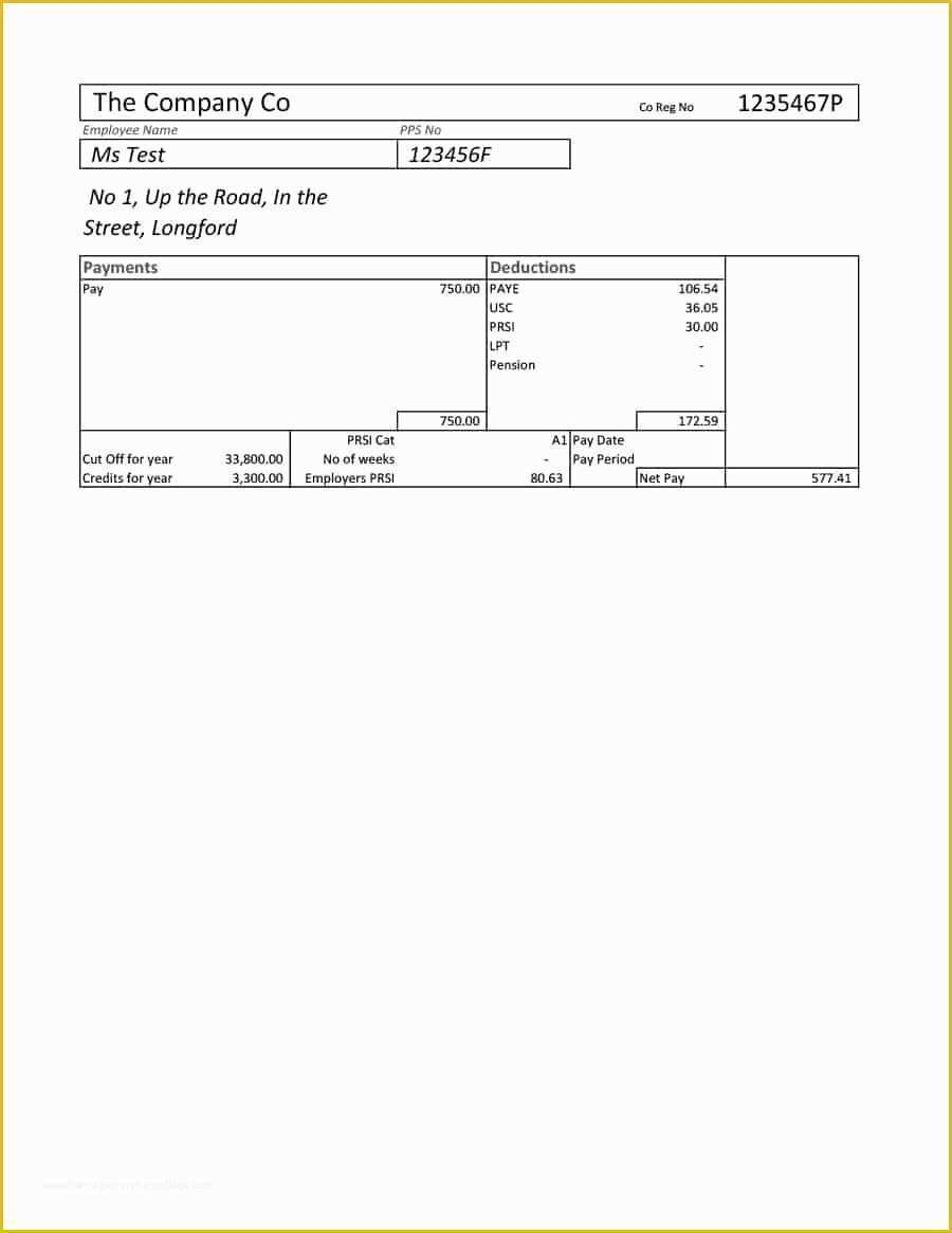 Free Payroll Template Of 40 Free Payroll Templates & Calculators Template Lab