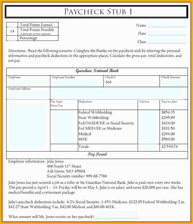 43 Free Paystub Maker Template