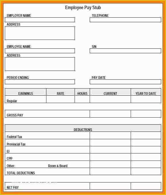 Free Paystub Maker Template Of 6 Free Printable Pay Stub Maker