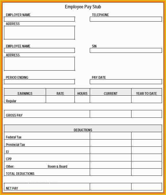 Free Paystub Maker Template Of 8 Free Printable Pay Stub Maker