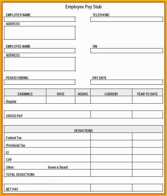 Free Paystub Maker Template Of 8 Free Printable Pay Stub Maker