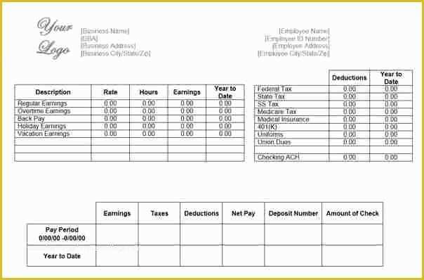 Free Paystub Maker Template Of 9 Pay Stub Generator Free Excel