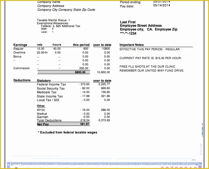 Free Paystub Maker Template Of Adp Pay Stub Template
