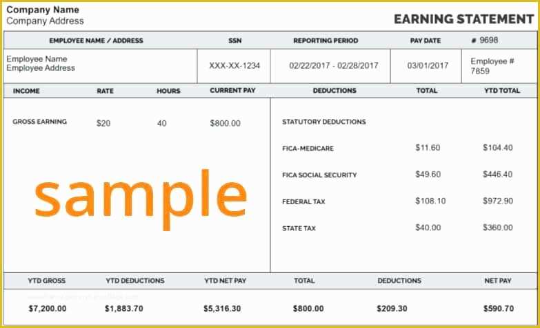 Free Paystub Maker Template Of Example Pay Stub Free Paycheck Template Portal Login