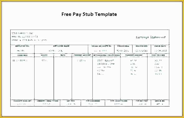 Free Paystub Maker Template Of Free Paycheck Stub Template Pay Sample Excel Maker Check