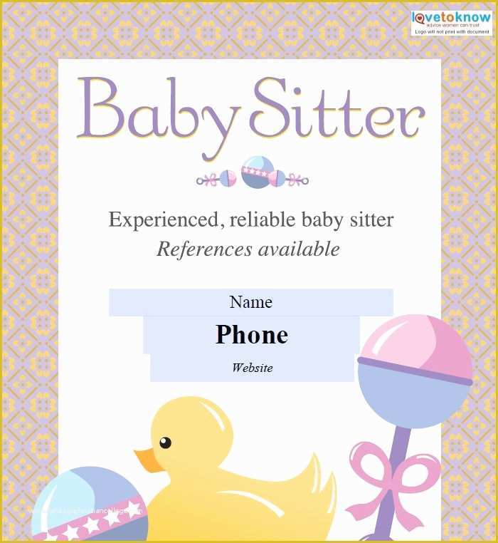 Free Pdf Flyer Templates Of 11 Fabulous Psd Baby Sitting Flyer Templates