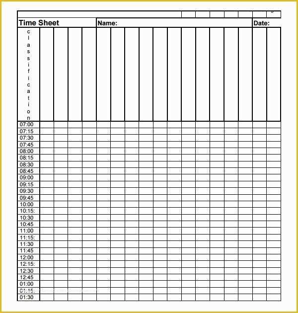 Free Pdf Templates Of 12 Sample Time Tracking Templates