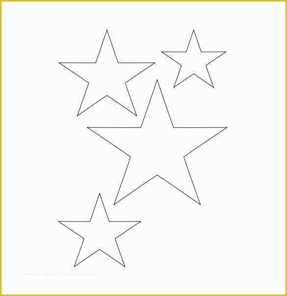 Free Pdf Templates Of 19 Best Printable Star Templates