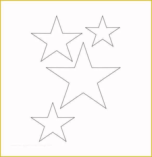 Free Pdf Templates Of 19 Best Printable Star Templates