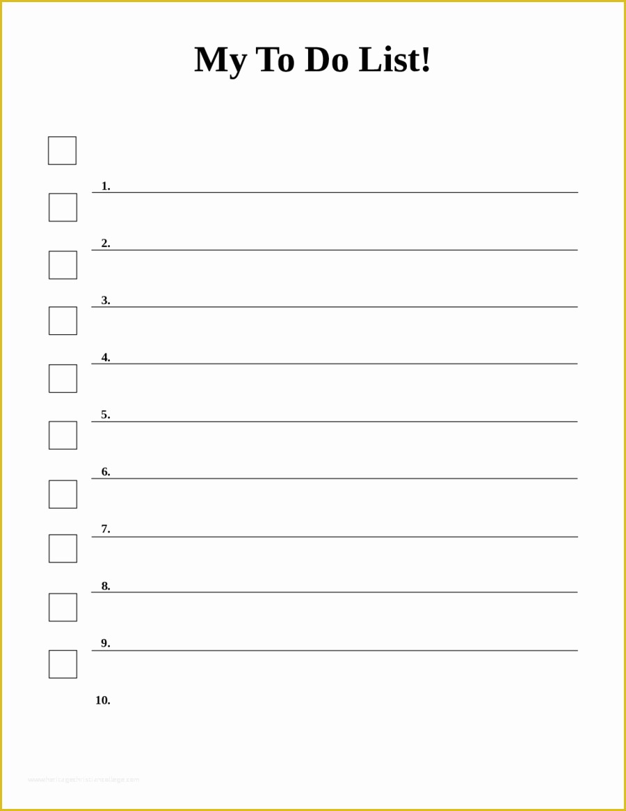 Free Pdf Templates Of Free Printable to Do List Template for Word Templates Data