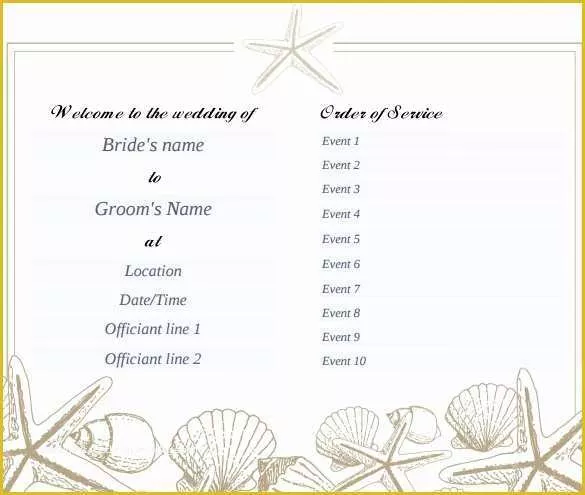 Free Pdf Templates Of Wedding Program Template 41 Free Word Pdf Psd