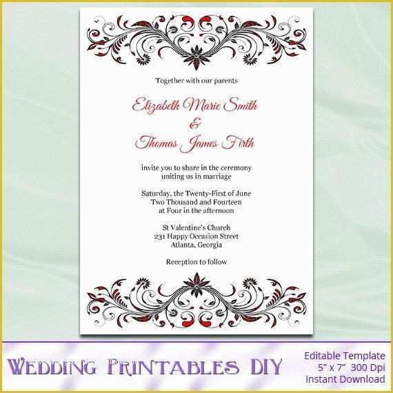 Free Pdf Wedding Invitation Templates Of Wedding Invitation Template 71 ...