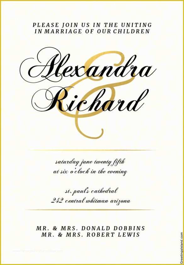 Free Pdf Wedding Invitation Templates Of Wedding Invitation Template 71 Free Printable Word Pdf