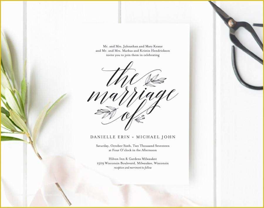 Free Pdf Wedding Invitation Templates Of Wedding Invitation Template Rustic Wedding Invitation