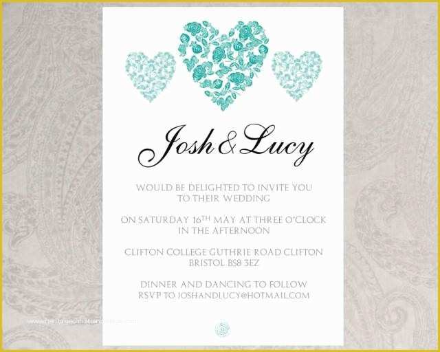 Free Pdf Wedding Invitation Templates Of Wedding Invitation Template Trio Hearts –download