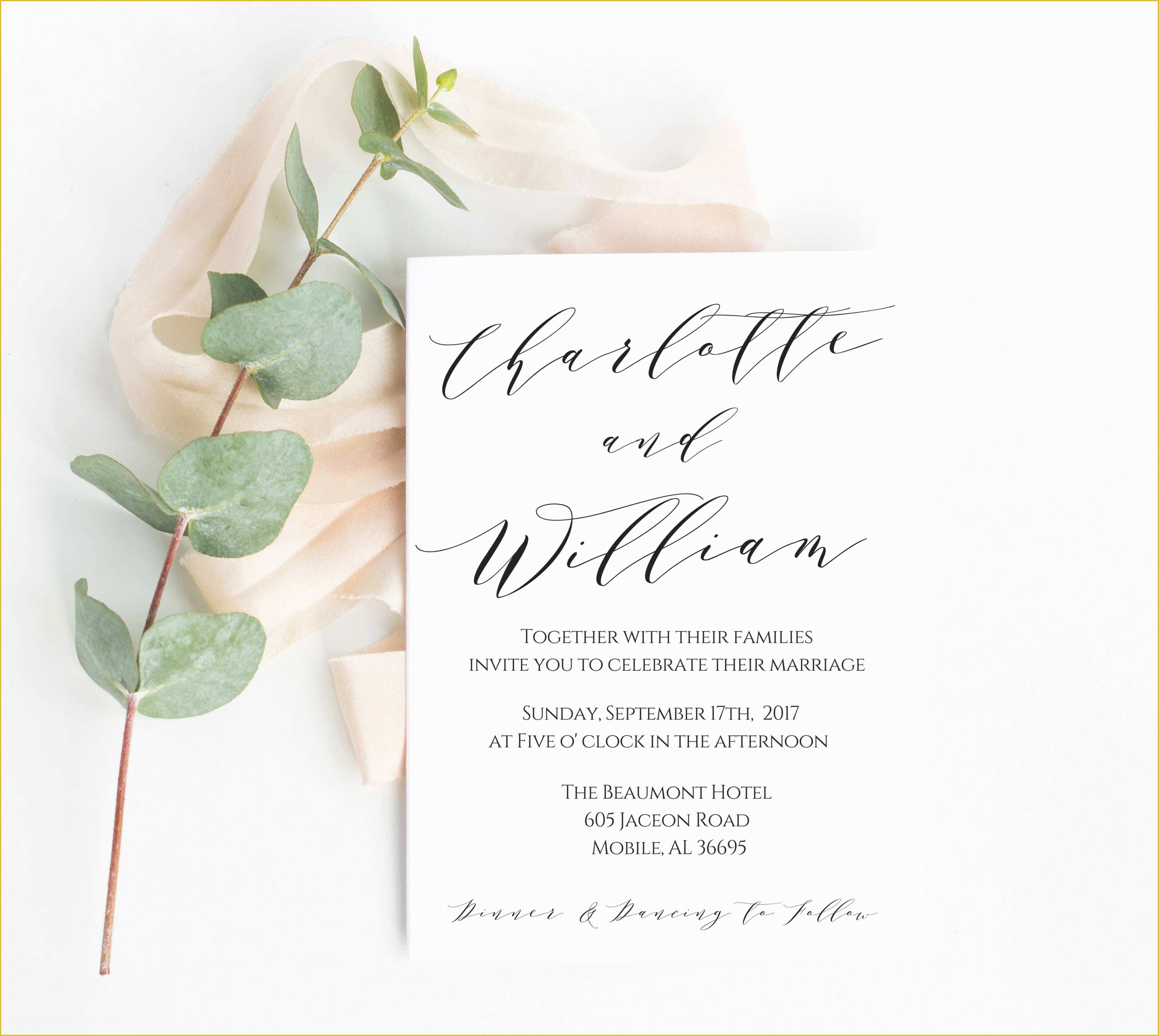 Free Pdf Wedding Invitation Templates Of Wedding Invitation Wedding Invitation Template