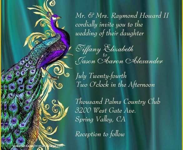 Free Peacock Wedding Invitation Templates Of 13 Peacock Wedding Invitations Psd Jpg Indesign