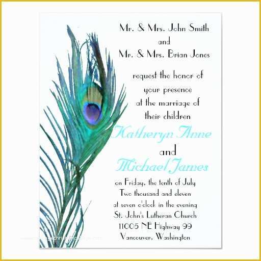 Free Peacock Wedding Invitation Templates Of Peacock Wedding Invitation 2
