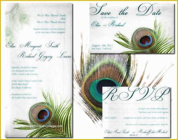 Free Peacock Wedding Invitation Templates Of Peacock Wedding Invitation Printable Template atlanta