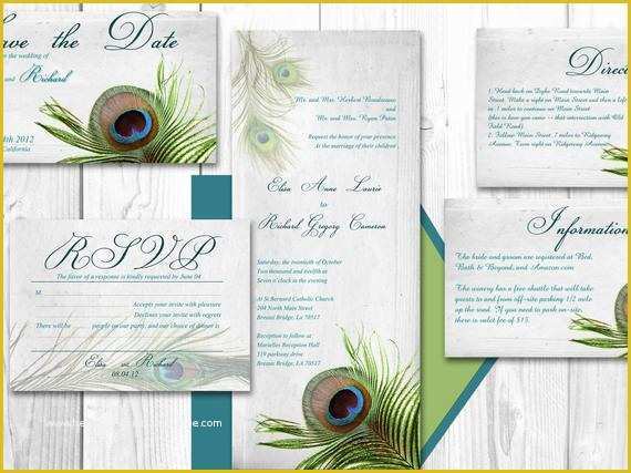 Free Peacock Wedding Invitation Templates Of Unavailable Listing On Etsy