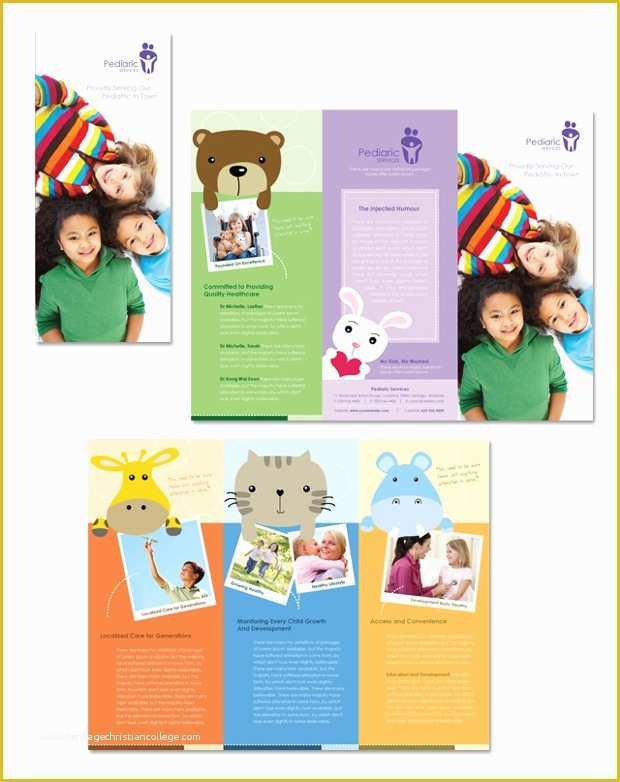 Free Pediatric Brochure Templates Of 19 Child Care Brochures Free Psd Ai Indesign Vector