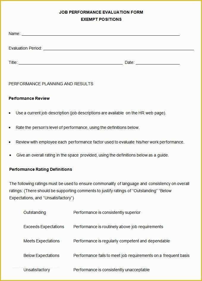 Free Performance Review Template Of 9 Sample Performance Review Templates Pdf Doc