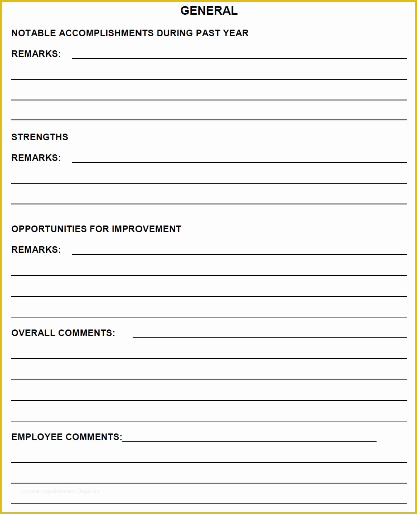 Free Performance Review Template Of Performance Appraisal forms the Good the Bad and the