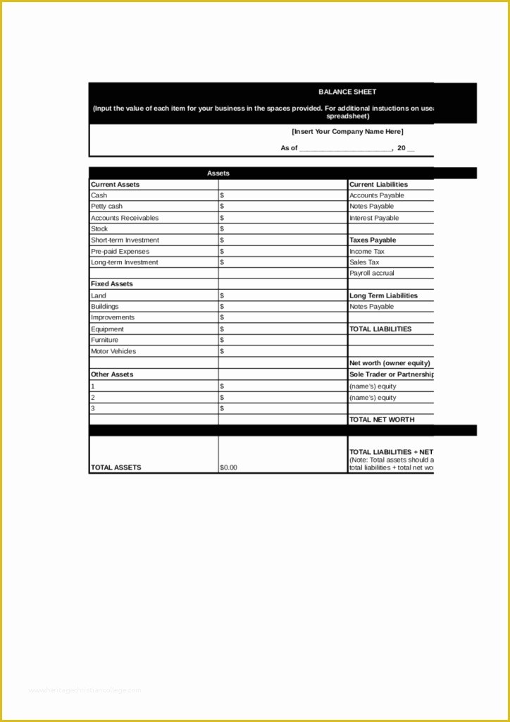 Free Personal Balance Sheet Template Of Free Personal Balance Sheet Template Sample Worksheets